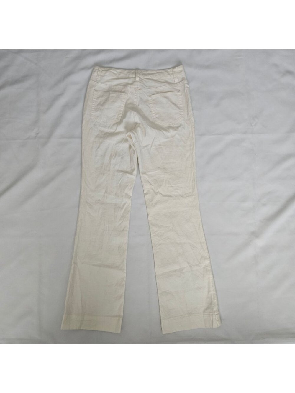 Banana Republic Stretch Cotton-Linen Blend Straight Leg Pants Women's Size 2 - Picture 3 of 11